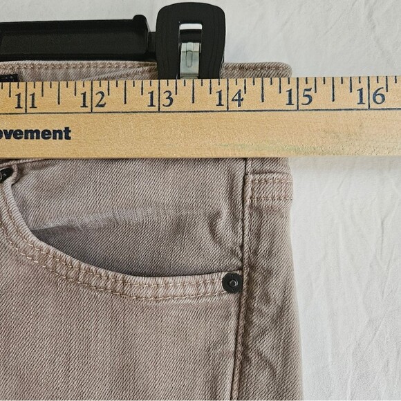 AG Adriano Goldschmied Jeans Womens 28R (30x27.5) Tan Stevie Ankle Slim Soft GUC - Picture 9 of 11